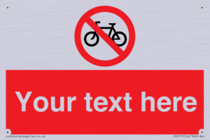 PV5117: Custom No Cycling Sign