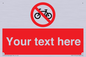 PV5117: Custom No Cycling Sign