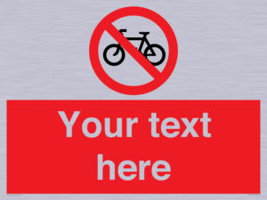 PV5117: Custom No Cycling Sign