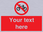 PV5117: Custom No Cycling Sign