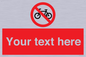 PV5117: Custom No Cycling Sign