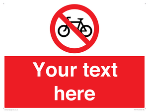 PV5117: Custom No Cycling Sign