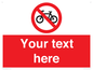 PV5117: Custom No Cycling Sign