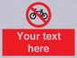 PV5117: Custom No Cycling Sign