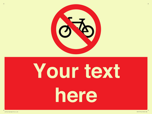 PV5117: Custom No Cycling Sign