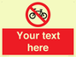 PV5117: Custom No Cycling Sign
