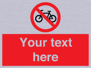 PV5117: Custom No Cycling Sign
