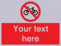 PV5117: Custom No Cycling Sign