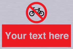 PV5117: Custom No Cycling Sign