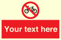 PV5117: Custom No Cycling Sign