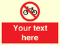 PV5117: Custom No Cycling Sign