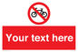 PV5117: Custom No Cycling Sign