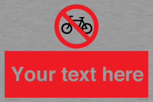 PV5117: Custom No Cycling Sign