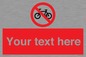 PV5117: Custom No Cycling Sign