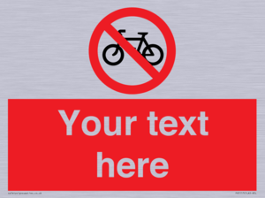 PV5117: Custom No Cycling Sign