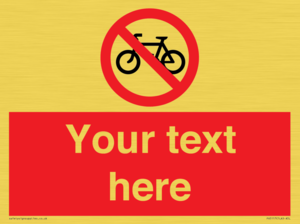 PV5117: Custom No Cycling Sign