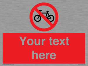 PV5117: Custom No Cycling Sign