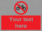 PV5117: Custom No Cycling Sign