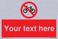 PV5117: Custom No Cycling Sign