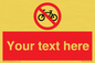 PV5117: Custom No Cycling Sign