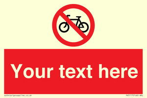 PV5117: Custom No Cycling Sign