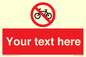 PV5117: Custom No Cycling Sign