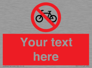 PV5117: Custom No Cycling Sign