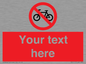 PV5117: Custom No Cycling Sign