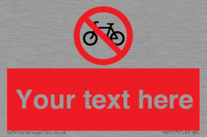 PV5117: Custom No Cycling Sign