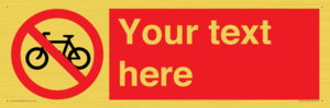 PV5117: Custom No Cycling Sign