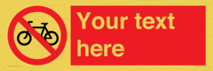 PV5117: Custom No Cycling Sign