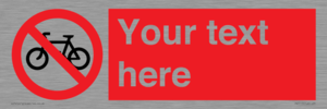 PV5117: Custom No Cycling Sign