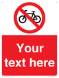 PV5117: Custom No Cycling Sign