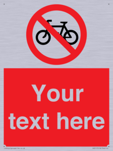 PV5117: Custom No Cycling Sign