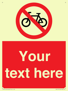 PV5117: Custom No Cycling Sign