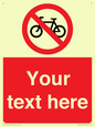 PV5117: Custom No Cycling Sign