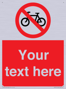 PV5117: Custom No Cycling Sign