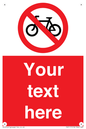 PV5117: Custom No Cycling Sign
