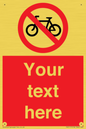 PV5117: Custom No Cycling Sign