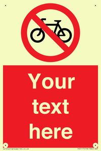 PV5117: Custom No Cycling Sign