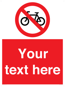 PV5117: Custom No Cycling Sign