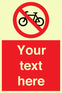 PV5117: Custom No Cycling Sign