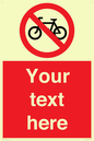 PV5117: Custom No Cycling Sign