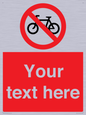 PV5117: Custom No Cycling Sign
