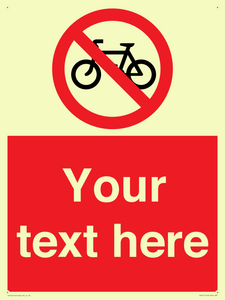 PV5117: Custom No Cycling Sign