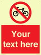 PV5117: Custom No Cycling Sign