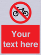 PV5117: Custom No Cycling Sign