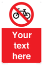 PV5117: Custom No Cycling Sign