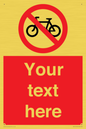 PV5117: Custom No Cycling Sign