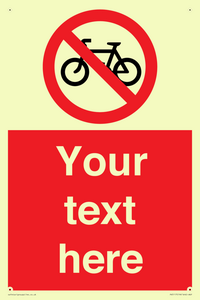 PV5117: Custom No Cycling Sign